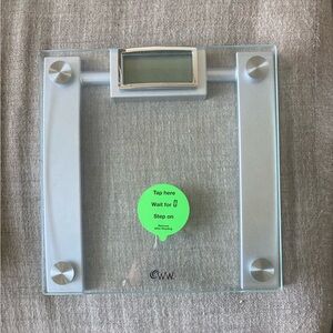 WW Glass Digital Bathroom Scale - Clear with Silver Accents